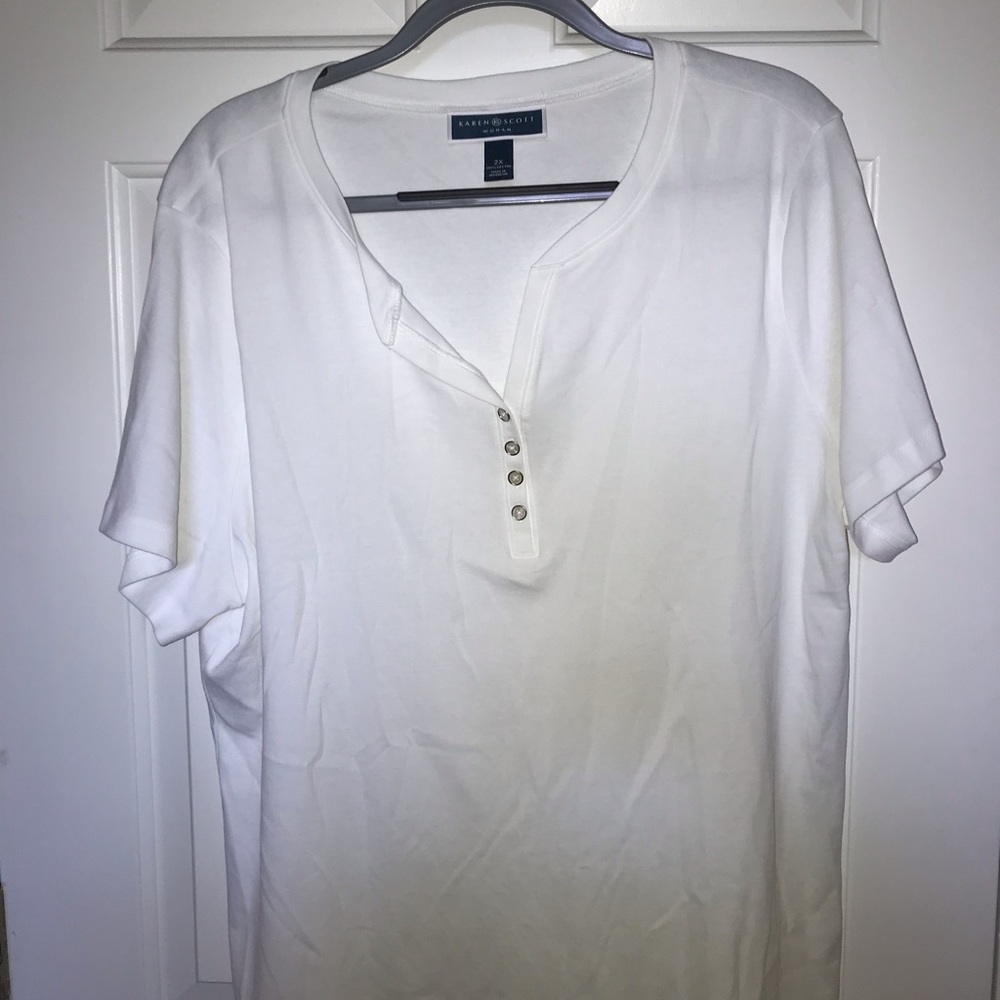 v-neck short sleeve tops